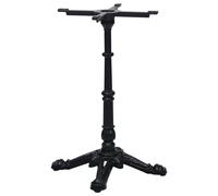 vidaXL Pata de mesa de bistró negra 52x52x72 cm de hierro fundido