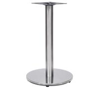 vidaXL Pata de mesa de bistró plateada Ø45x72 cm acero inoxidable