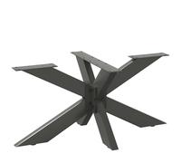 vidaXL Pata para mesa de centro con forma de araña 98 x 58 x (42-43) cm, acero Antracita