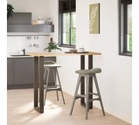 vidaXL Patas de mesa de bar en forma de U 2 uds natural 50x(110-111)cm
