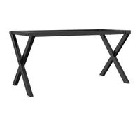 vidaXL Patas de Mesa de Centro Estructura X Acero 80x40x43 cm, Pata de Mesa Auxiliar, Pata de mesita Auxiliar, Pata de Mesa de Metal