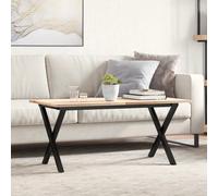 vidaXL Patas de mesa de centro estructura X acero 90x30x43 cm