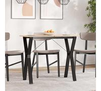 vidaXL Patas de mesa de comedor estructura Y acero 80x40x73 cm