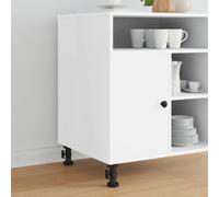 vidaXL Patas de Muebles Ajustable 2 uds. Negro 46 x 46 x 128 mm PP