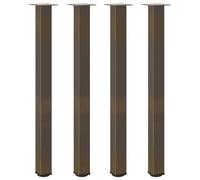 vidaXL Patas para Mesa de Bar 4 Unidades Acero Natural 110-112 cm Acero