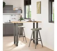 vidaXL Patas para mesa de bar en forma de U (2 unidades), antracita, 40 x (110-111) cm, acero