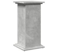 vidaXL Pedestal Expositor con almacenaje Gris hormigón 31x30x60 cm