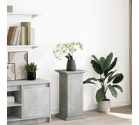vidaXL Pedestal expositor con almacenaje gris hormigón 31x30x60 cm