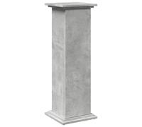 vidaXL Pedestal Expositor con almacenaje Gris hormigón 31x30x90 cm, Vitrina, Pedestal de exposición, Mesa Auxiliar, Armario de exposición, Pedestal