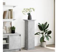 vidaXL Pedestal expositor con almacenaje gris hormigón 31x30x90 cm