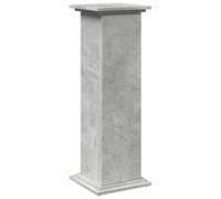 vidaXL Pedestal Expositor con almacenaje Gris hormigón 31x30x90 cm, Vitrina, Pedestal de exposición, Mesa Auxiliar, Armario de exposición, Pedestal