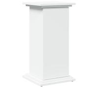 vidaXL Pedestal Expositor con almacenaje Madera Blanco 31x30x60 cm