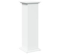 vidaXL Pedestal expositor con almacenaje madera blanco 31x30x90 cm