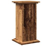 vidaXL Pedestal Expositor con almacenaje Madera Envejecida 31x30x60 cm
