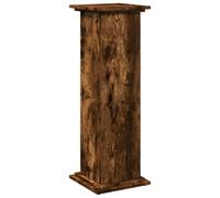 vidaXL Pedestal expositor con almacenaje Roble ahumado 31x30x90 cm