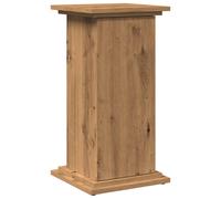 vidaXL Pedestal expositor con almacenaje roble artisan 31x30x60 cm