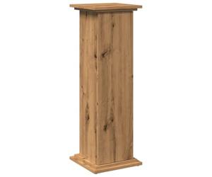 vidaXL Pedestal Expositor con almacenaje Roble Artisan 31x30x90 cm, Vitrina, Pedestal de exposición, Mesa Auxiliar, Armario de exposición, Pedestal