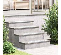 vidaXL Peldaño 15 uds. 60 x 18 x 2,5 cm Plateado Aluminio Creciente