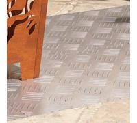 vidaXL Peldaño 4 uds. 90 x 40 cm Plateado Aluminio Rectangular