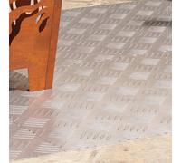 vidaXL Peldaño 4 uds. 90 x 50 cm Plateado Aluminio Rectangular