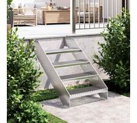 vidaXL Peldaño de rejilla acero galvanizado 60x24x7 cm