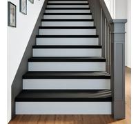vidaXL Peldaños de escalera 2 uds madera maciza roble marrón negro