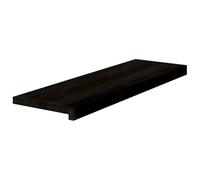 vidaXL Peldaños de escalera 2 uds madera maciza de roble marrón oscuro