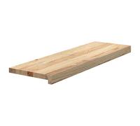 vidaXL Peldaños escalera 2 uds sin tratar 80x30x2cm, peldaño de escalera, peldaño de escalera de roble, alféizar de ventana