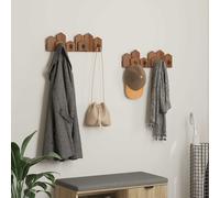 vidaXL Percha Marrón 48 x 8 x 15 cm Madera de Caoba Sólida