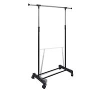 vidaXL Perchero ajustable para ropa 4 ruedas 1 barras