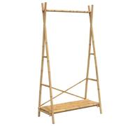 vidaXL Perchero con estante bambú 102x50x190 cm