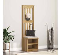 vidaXL Perchero de entrada SANDNES 45x40x159,5cm madera maciza de pino