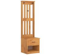 vidaXL Perchero de Entrada SANDNES 45x40x159,5cm Madera Maciza de Pino