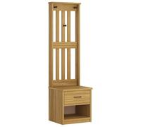vidaXL Perchero de Entrada SANDNES 45x40x159,5cm Madera Maciza de Pino