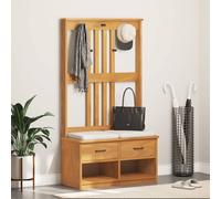 vidaXL Perchero de entrada SANDENS madera maciza de pino 87x40x159,5cm
