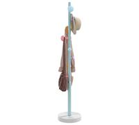 vidaXL Perchero de hierro con recubrimiento en polvo azul 172 cm