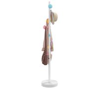 vidaXL Perchero de hierro con recubrimiento en polvo blanco 172 cm