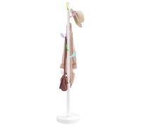 vidaXL Perchero de hierro con recubrimiento en polvo blanco 172 cm