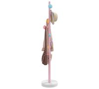 vidaXL Perchero de hierro con recubrimiento en polvo rosa 172 cm