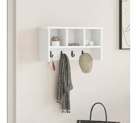vidaXL Perchero de pared moderno 50 x 16 x 26 cm, madera de ingeniería