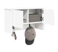 vidaXL Perchero de pared 50 x 20 x 30 cm madera de ingeniería, moderno, ganchos minimalistas