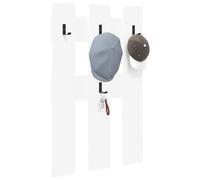 vidaXL Perchero de pared 65 x 3 x 100 cm Madera de ingeniería, organizador moderno, ahorra espacio