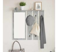 vidaXL Perchero de pared, soporte para ropa, color gris hormigón