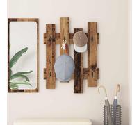 vidaXL Perchero de pared Montada en la pared Madera vieja