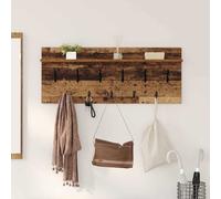 vidaXL Mesita de noche de pared, soporte para pared, madera reciclada, material de madera