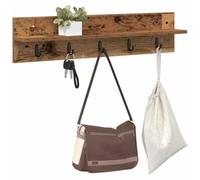 vidaXL Perchero de Pared Montada en la Pared Madera Vieja, Perchero Moderno y Elegante, Organizador para Entrada, práctica solución para Espacios Interiores