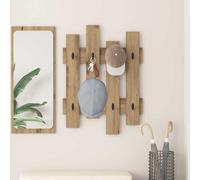 vidaXL Perchero de pared Montada en la pared Roble artisan