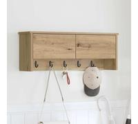 vidaXL Perchero de pared Montada en la pared Roble artisan