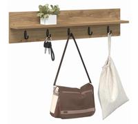 vidaXL Perchero de Pared Montada en la Pared Roble Artisan