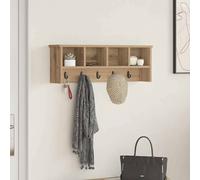 vidaXL Perchero de Pared Montada en la Pared Roble Artisan